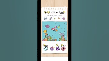 Brain Test Level 349 walkthrough Solution Tap them in order