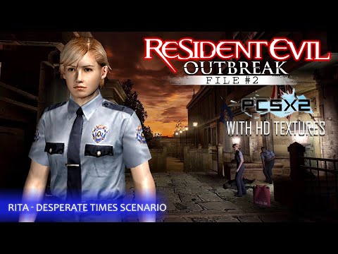 RESIDENT EVIL OUTBREAK: FILE #2 (with HD Textures) - Rita Desperate times Scenario