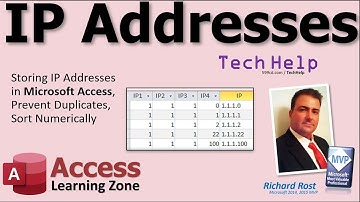 IP-adressen opslaan in Microsoft Access, duplicaten voorkomen, numeriek sorteren
