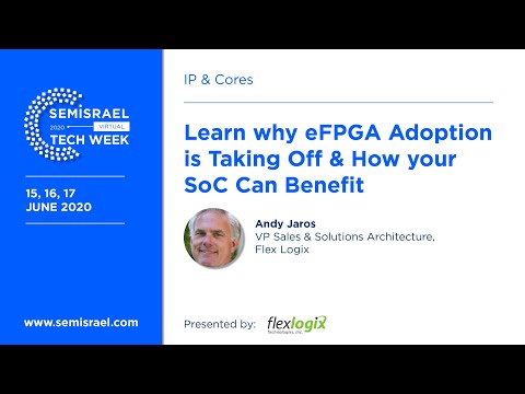 Learn why eFPGA Adoption is Taking Off & How your SoC Can Benefit - Andy Jaros, Flex Logix