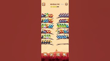 bird sort 2 color puzzle solution niveau 141 #games #gaming #puzzle #puzzlegame #androidgames