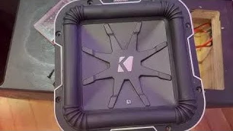 KICKER SUBWOOFER BLOWN! HERE