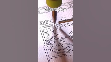PCB making at home - wegstr  #cnc  #pcb homemade  #pcb making #pcb prototyping