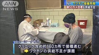 NY市がワクチン接種再開　週50万人目標も供給不足(2021年2月4日)