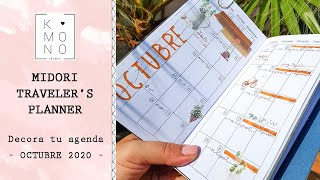 Decora tu agenda conmigo | Midori traveler&#39;s planner OCTUBRE