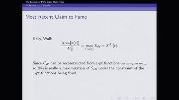 Netta Engelhardt - Entropy of pure state black holes