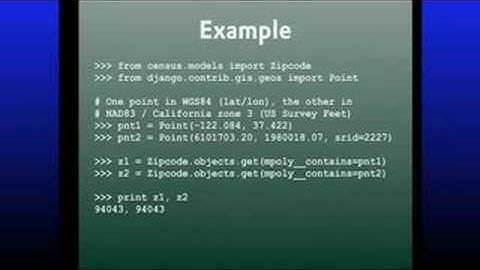 DjangoCon 2008: GeoDjango