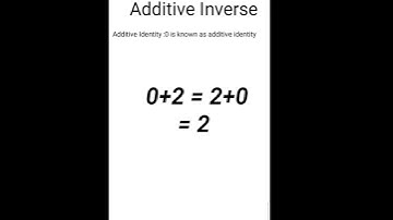 Additive Inverse | Math Hub