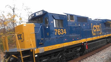 CSX Q216 Autorack Train In Shenandoah Junction, West Virginia