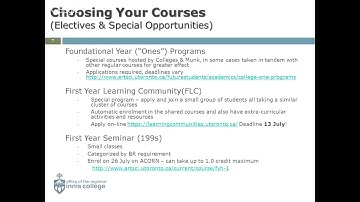 Academic Orientation Session: Selecting your courses - Life Sciences