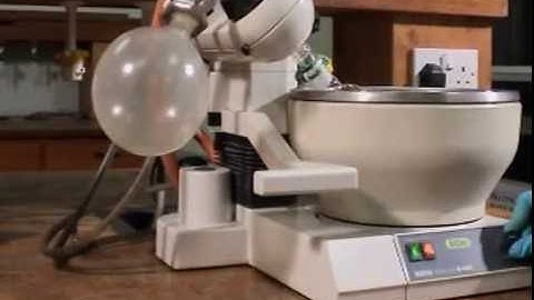 Using a rotary evaporator to remove solvents