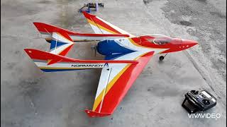 NPM Firebird Jet (Mass Effect Normandy theme) Nitro RC Plane Full Flight