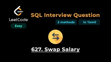 Swap Salary - Database - Leetcode 627 | SQL | Tamil | TamilWebDev | TWD