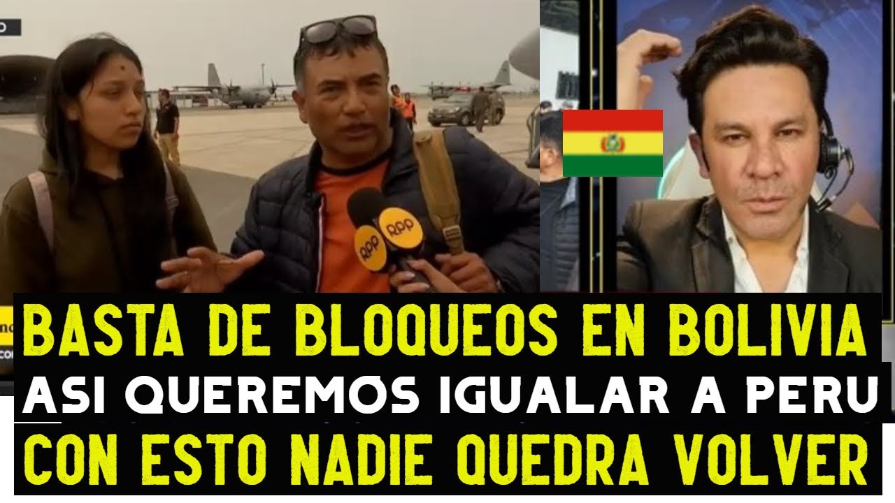 PRENSA BOLIVIANA ENFUERECIDA POR BLOQUEOS QUE PERJUDICAN SU TURISMO DONDE HABIAN PERUANDOS BARADOS