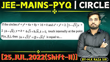 If the circles x ^ 2 + y ^ 2 + 6x + 8y + 16 = 0 and x ^ 2 + y ^ 2 + 2(3 - sqrt(3)) || Let