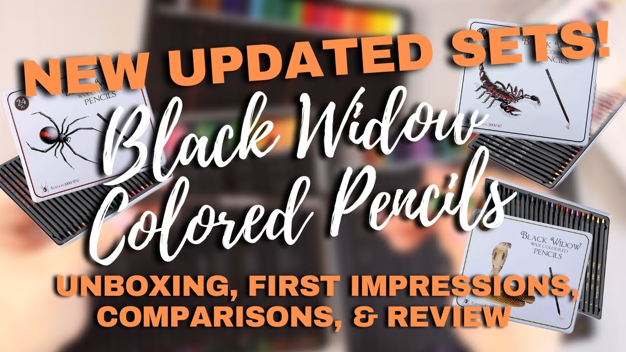 Unboxing - NEW Black Widow Skin colored pencils. (LIVE) 