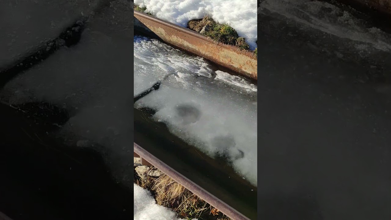 Ice, snow and water ASMR🥰 