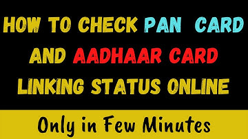 How to check status of PAN & Aadhaar Link I Check Status I Must to Link PAN & Aadhar I #cavedtaya