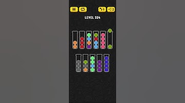 Ball Sort - Color Puzzle Game - Level 324 - Walkthrough SOLVED by RobotPlayer AI!!!