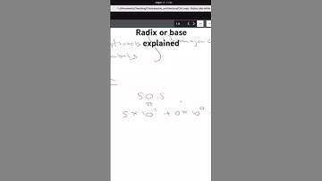 Radix | Number system | Computer Architecture