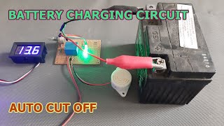 DIY 12V Battery Charging Auto Cut Off - With Alarm