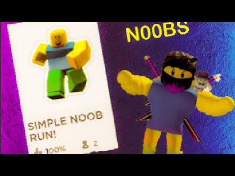 image of a roblox noob running obby