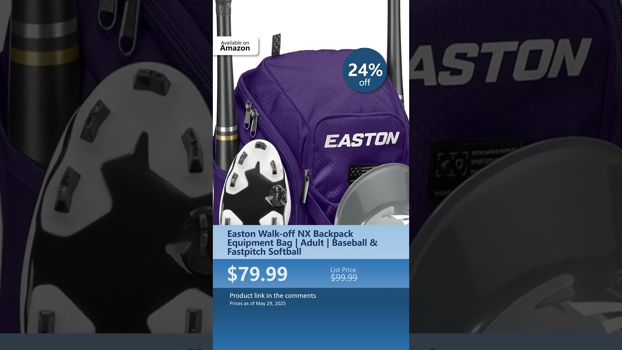 Easton Walk-off NX Backpack Equipment Bag | Adult | Baseball & Fastpitch Softball