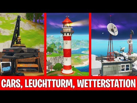 Video: Fortnite Compact Cars, Lockies Leuchtturm Und Wetterstation Werden Erklärt