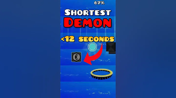 The Shortest Demon In Geometry Dash #geometrydash #gd #gaming