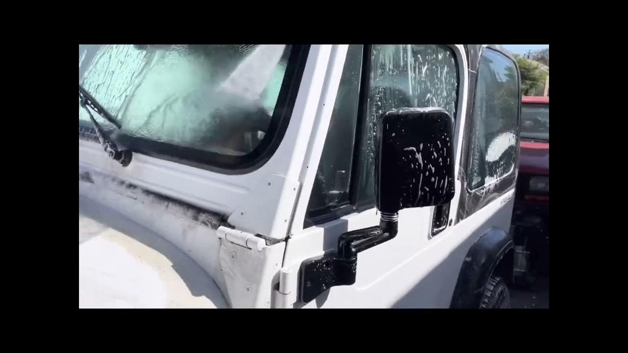 How to wash Jeep Wrangler convertible top YouTube