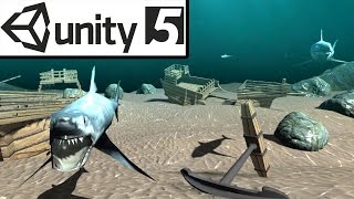 Unity 3d Shark Attack 3d game screenshot 4