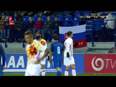 Словакия U-21 - Испания U-21 1:4 видео