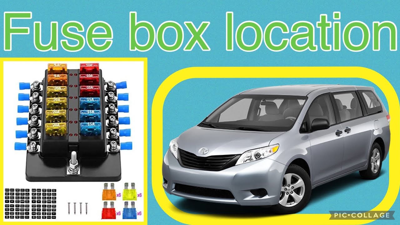 The fuse box location on a 2011 Toyota Sienna - YouTube