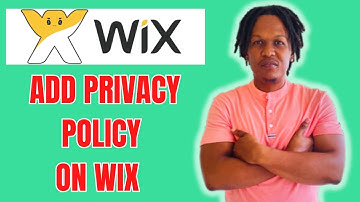 HOW TO ADD PRIVACY POLICY ON WIX WEBSITE