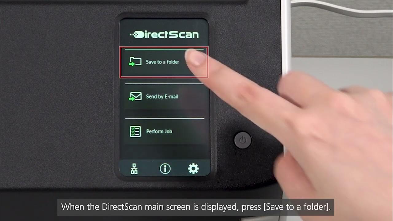Using directscan to save images to a network folder with ricoh fi 8040