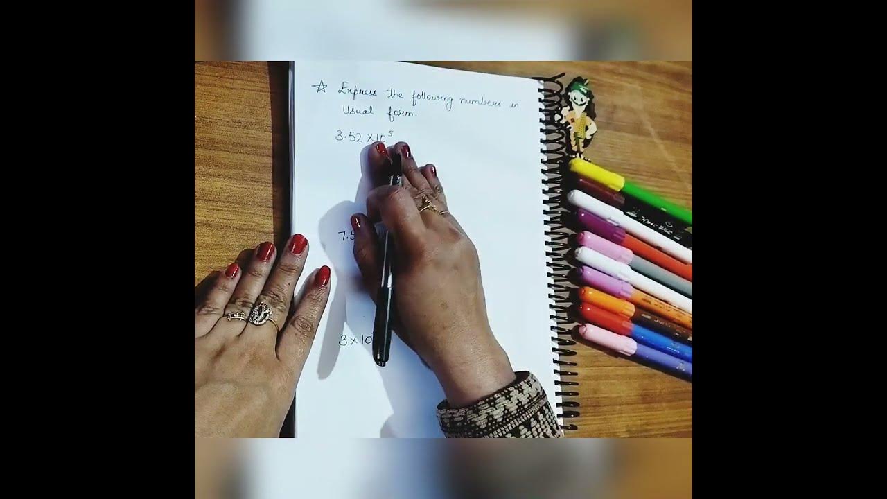 How to convert numbers into usual form standard form to usual form YouTube