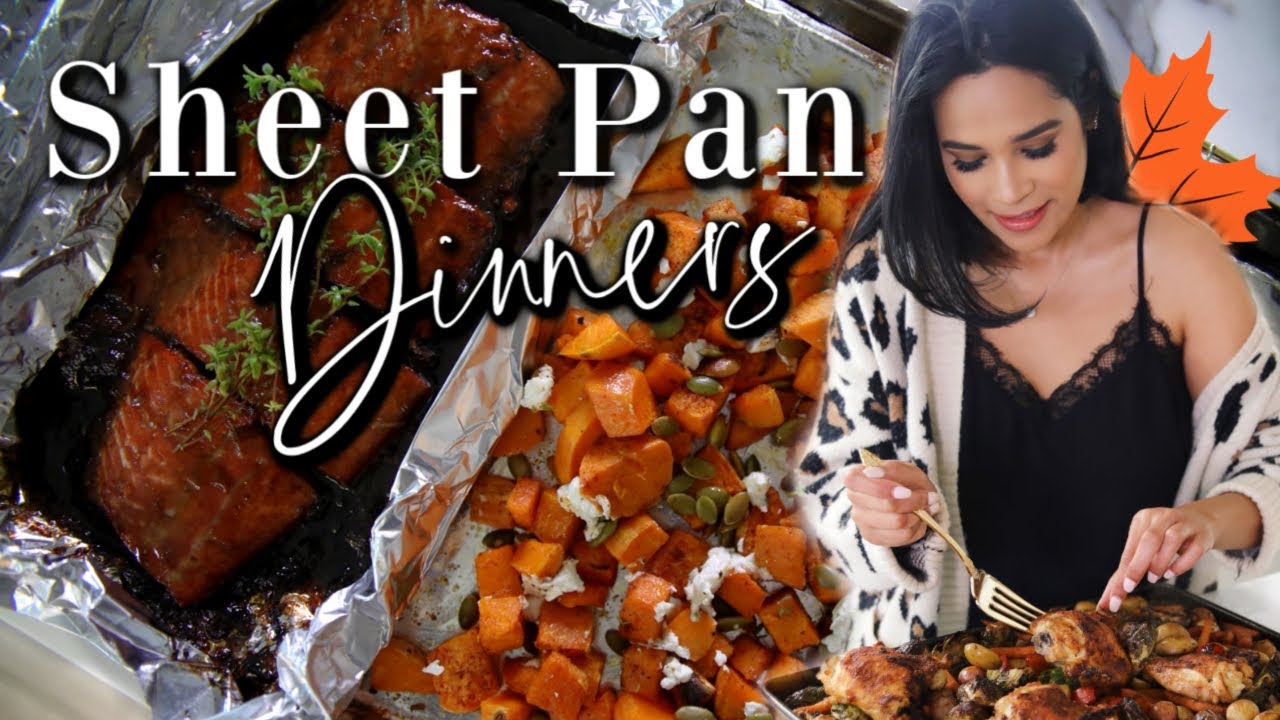 3 Easy Fall Sheet Pan Dinners! One Pot Meals #iHeartFall Ep. 16 MissLizHeart