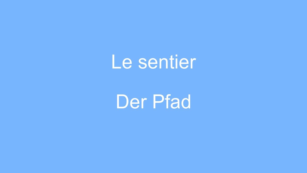Apprendre l'allemand vocabulaire theme orientation - YouTube
