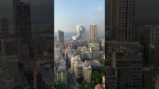 انفجار ميناء بيروت اليوم  كأنه قنبلة نووية الله يستر