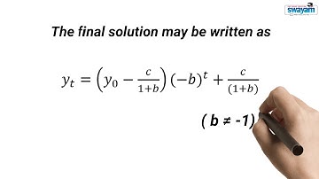 Solving a Difference Equation - The General Method  | Mathematical Economics