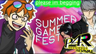 Watching Summer Games Fest and PRAYING For Persona News