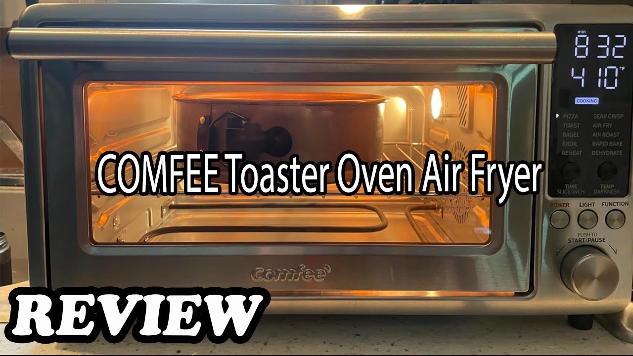 COMFEE Air Fryer Toaster Oven Combo FLASHWAVE Rapid-Heat