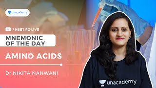 Mnemonic of the day - Amino acids | Biochemistry mnemonics | Dr. Nikita Nanwani