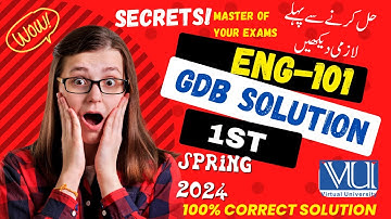 ENG101 GDB Solution 2024/ ENG101 GDB 2024/ ENG101 GDB Solution Spring 2024/ENG101 GDB 2024 Solution