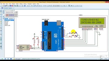 Real time clock using Arduino and DS3231 - Proteus simulation
