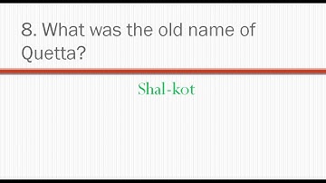 Pakistan Studies MCQs for PPSC Test Lecturer | Former names of Pakistani Cities | PPSC Past Papers