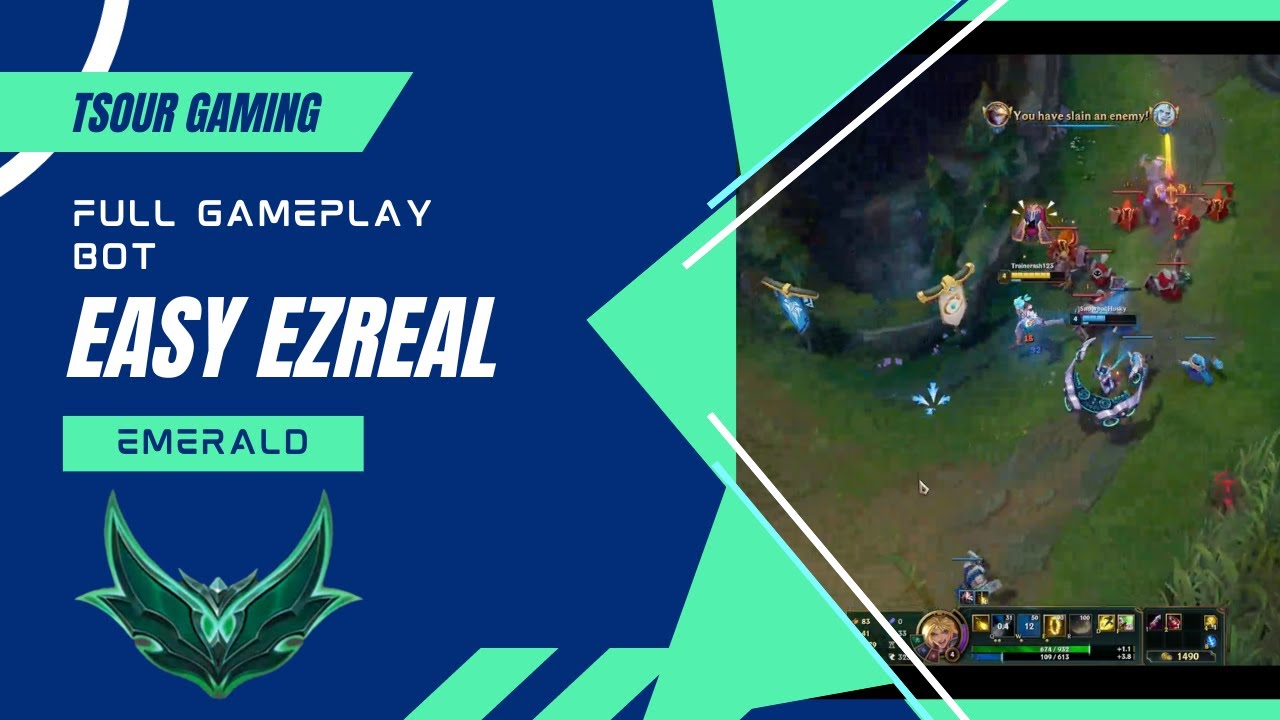 Easy Ezreal | Full Emerald Gameplay Botlane