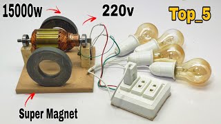 I Turn super power generator use magnet and copper router #freeenergy #viralvideo