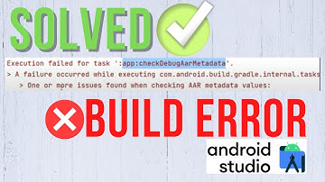 SOLVED - Android "checkDebugAarMetadata" Build Error FIXED | Solve Build Error in Android Studio