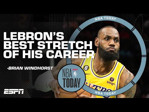 Lebron james is keeping the lakers in play-in spot contention - brian windhorst | nba today